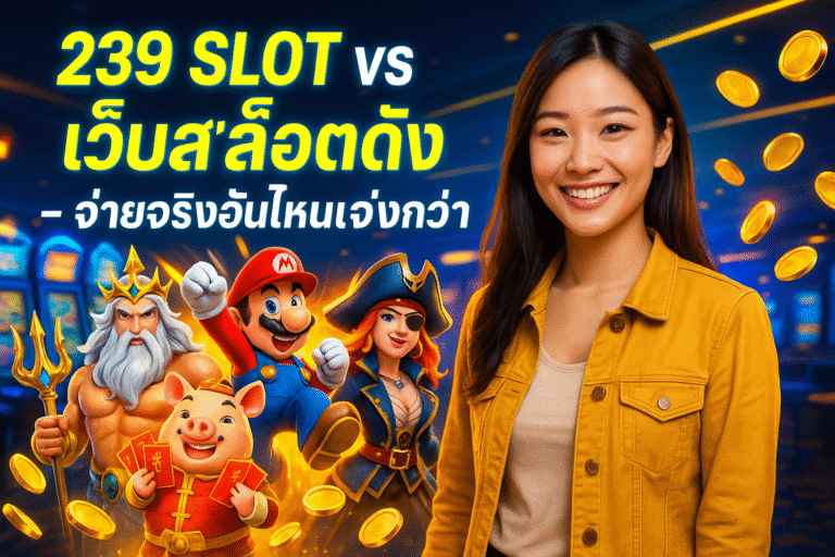 239 SLOT vs เว็บสล็อตดัง ‒ จ่ายจริงอันไหนเจ๋งกว่า