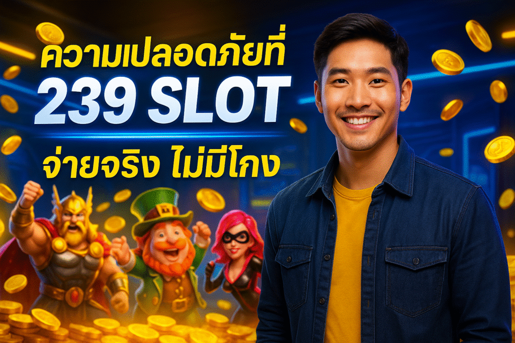 ความปลอดภัยที่ 239 SLOT ‒ จ่ายจริง ไม่มีโกง